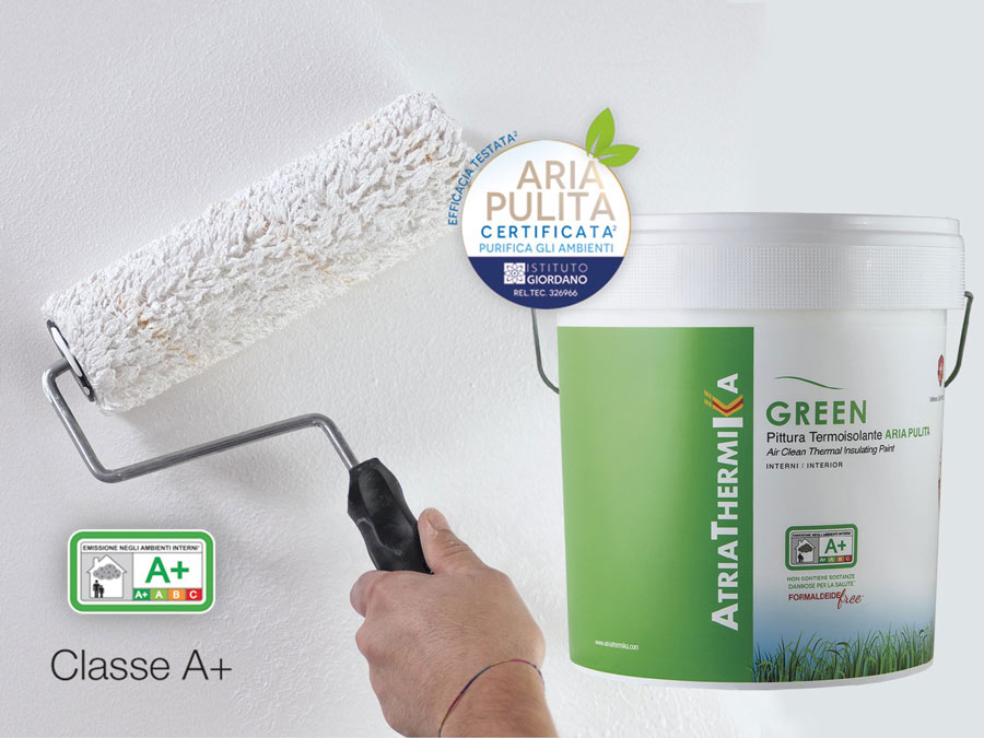 Atriathermika Green: pittura termica che purifica l'aria